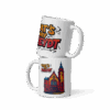weiße, glänzende tasse