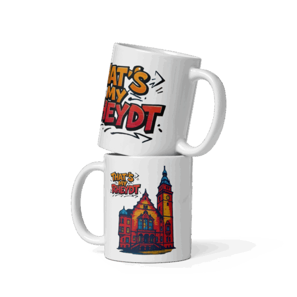 weiße, glänzende tasse