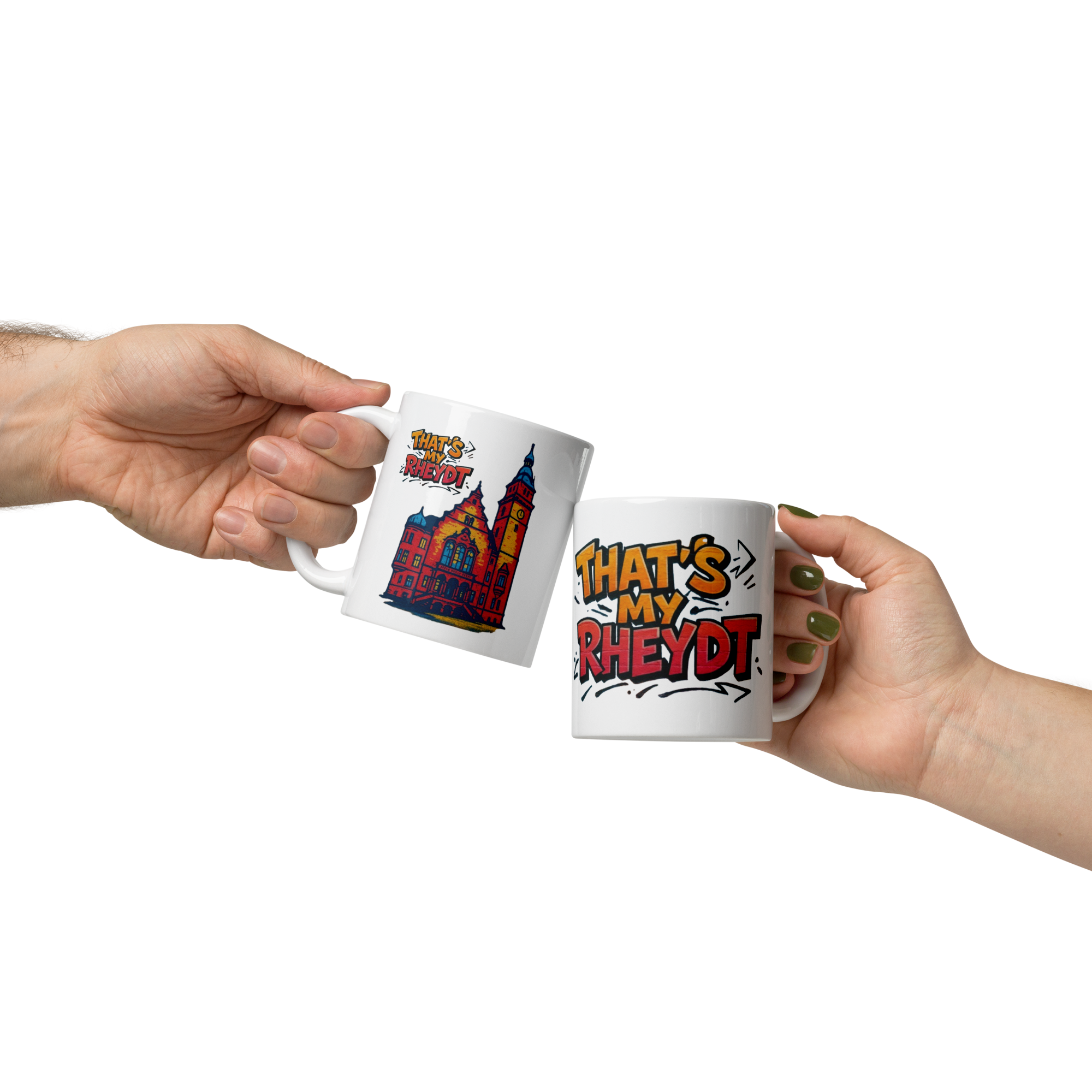 weiße, glänzende tasse