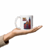 weiße, glänzende tasse