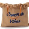 fransen shopper xl – damen tasche baumwolle braun – summer vibes fransen shopper xl – damen tasche baumwolle braun – summer vibes